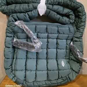 FP Movement by Free People Quilted Womens Crossbody in Green